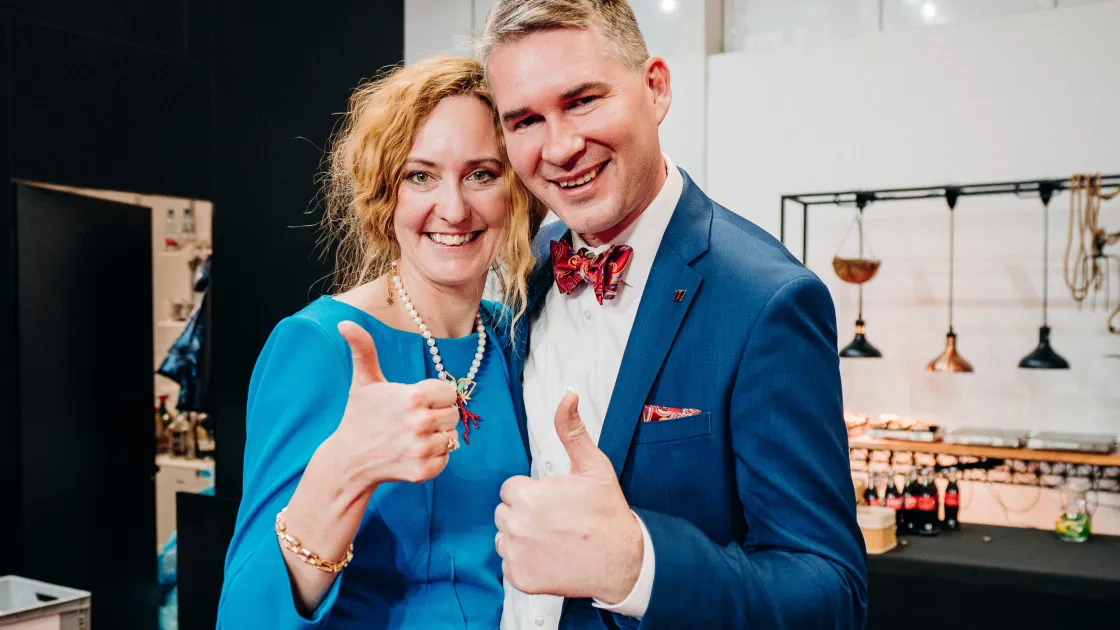Jana Vlachová Rasochová s manželem Karlem Vlachem, ENBRA